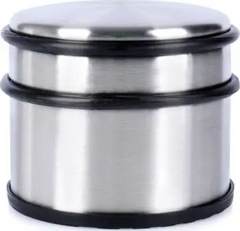 Mbajtëse dere Excellent Houseware, metal, 9.5 x 8 cm, argjendtë