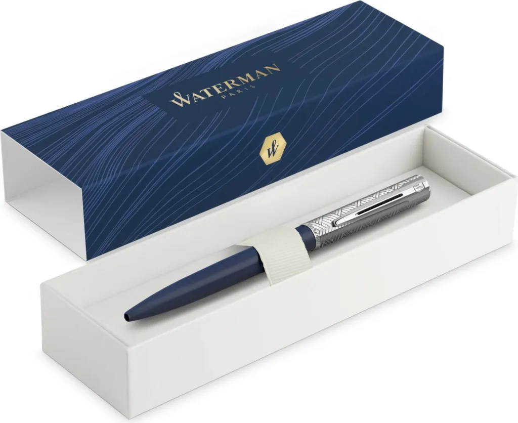 Stilolaps Waterman Allure DeLuxe, blue, kuti dhurate - 2