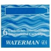 Rimbushje për stilolaps Waterman Inter S0110950, e kaltër, 6 copë - 1