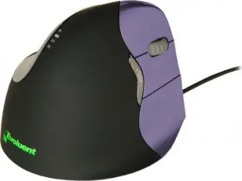 Maus BakkerElkhuizen Evoluent, me kabllo, USB, i zi dhe vjollcë