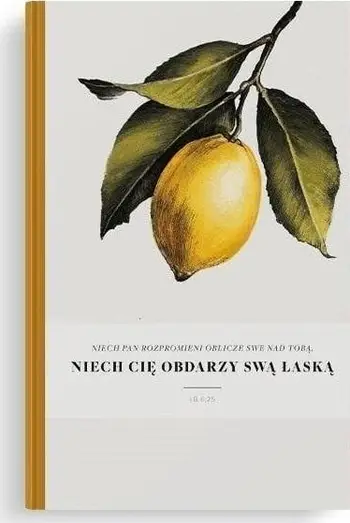 Fletore Szaron Lux Notebook Let the Lord, dizajn Lemon, shumëngjyrëshe