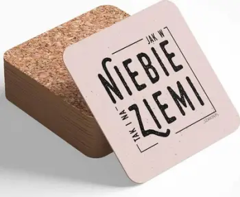 Nënfilxhan tape Dekor On Earth As It Is In Heaven, 10x10cm, kafe