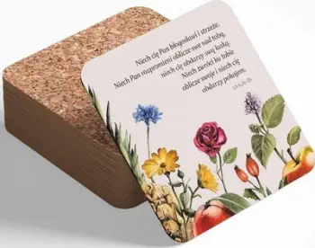 Nënfilxhan tapë Szaron Blessing Flowers, 10 x 10 cm, me lule, kafe