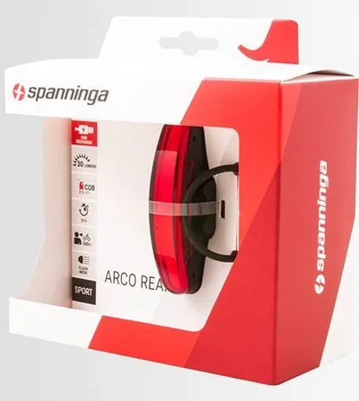Dritë e pasme biçiklete Spanninga Arco XB, 30 lm, e kuqe - 6