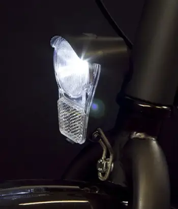 Dritë e përparme për biçikletë SPANNINGA GALEO XB 4 LUX + bateritë, e bardhë