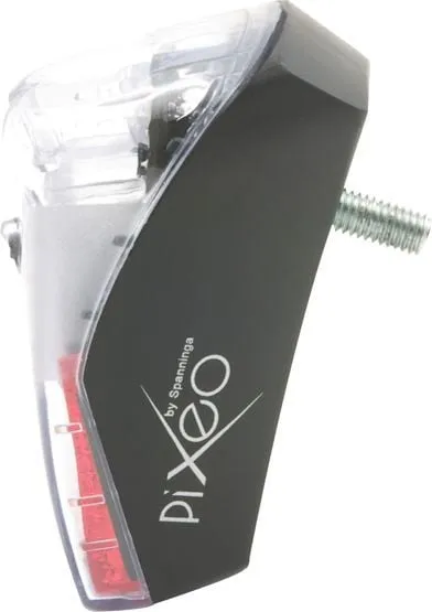 Dritë e pasme biçiklete SPANNINGA PIXEO XB, LED, me mbrojtëse, e zezë - 2