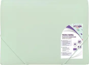 Dosje me elastik Strigo A4 PP, pastel mint