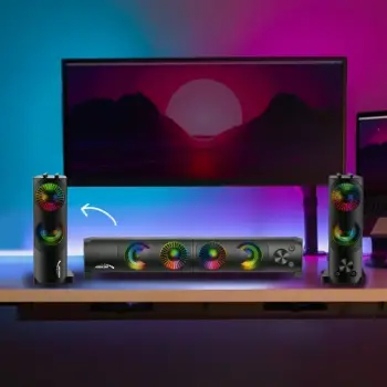 Altoparlantë kompjuteri Audiocore AC955 2.0, 6W, të zinj