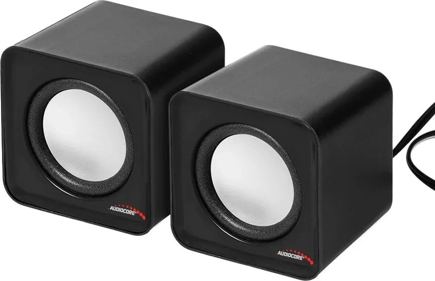 Kufje Audiocore AC870 B, 2-way 3 W, e zezë, e hirtë - 1