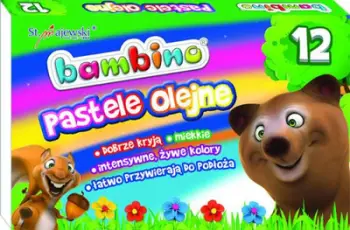 Pastelë vaji St. Majewski BAMBINO, 12 ngjyra, shumëngjyrëshe