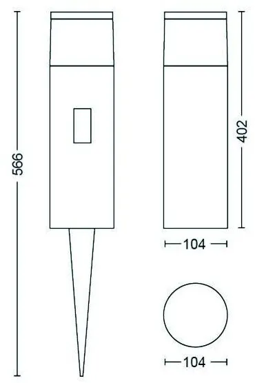 Llambë Philips HueCalla, LED, RGB, 8W, IP44, e zezë - 6
