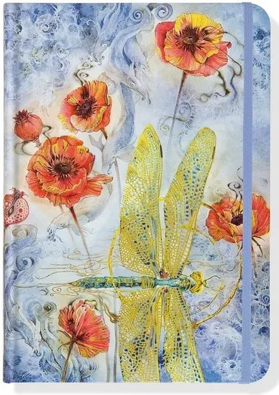 Fletore Peter Pauper Press Indigo Dragonfly, mini, me vija, blu - 1