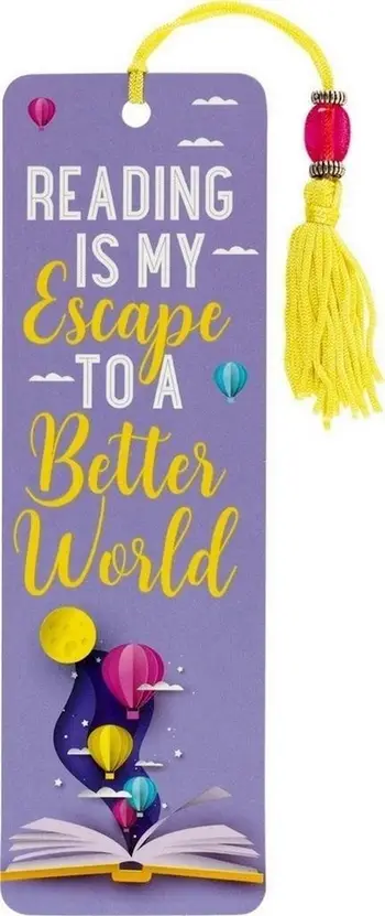 Shënues libri Peter Pauper Press Better World, karton i veshur, me fjongo dhe rruaza, shumëngjyrësh