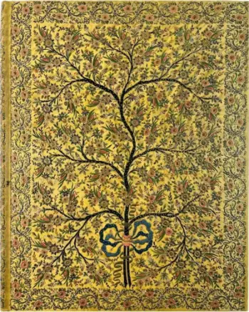 Fletore Peter Pauper Press The Silk Tree of Life, 96 faqe, e verdhë
