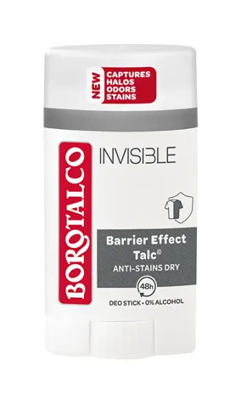 Deodorant i ngurtë Invisible Borotalco 40 ml