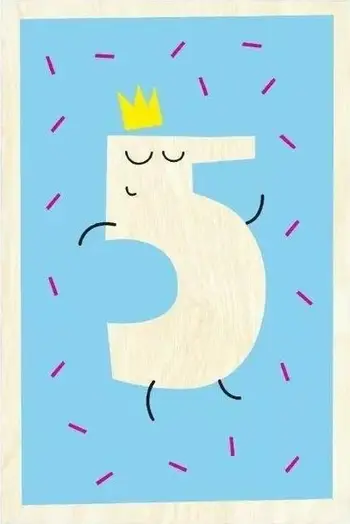 Kartolinë druri Milin Card High Five, e personalizueshme, natyrale