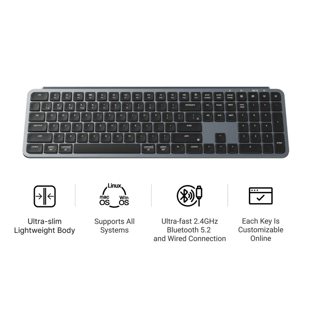 Tastierë Keychron B6 Pro, e zezë - 2
