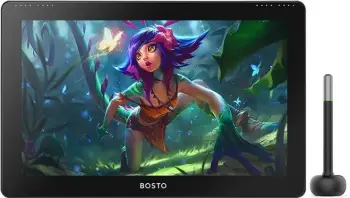 Tablet grafik Bosto BT-16HDK, ekran 15.6" Full HD, 8192 nivele presioni, i zi
