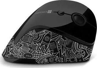 Maus Connect IT, wireless, USB, i bardhë dhe i zi - 1