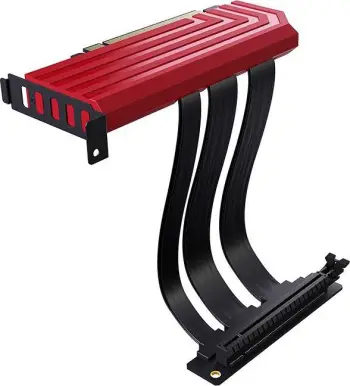 Kabllo Hyte Riser PCIE40 4.0, 20cm, e kuqe