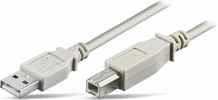 Kabllo USB No-Name 1.8m, USB 2.0 A - USB 2.0 B, Gri - 1