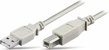 Kabllo USB No-Name 1.8m, USB 2.0 A - USB 2.0 B, Gri
