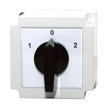 Çelës me pozicion 1-0-2 Apator 4G16-53-PK, 690V, 16A, i bardhë/i zi