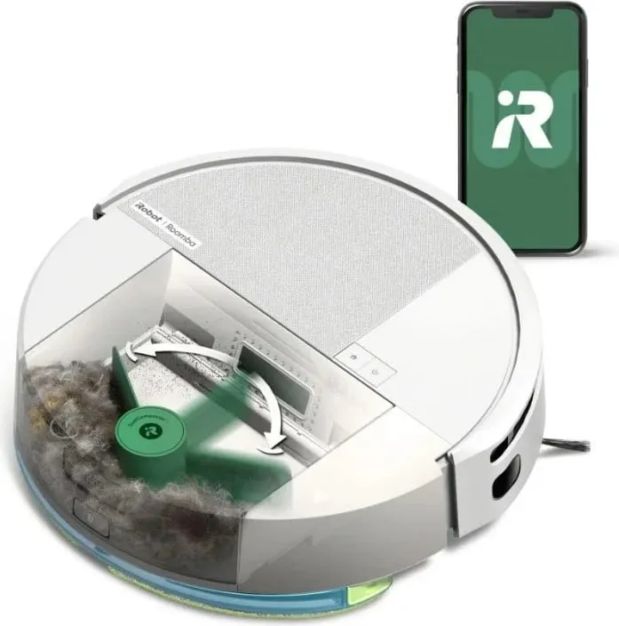 Robot pastrues iRobot Roomba Combo 205, i bardhë - 4