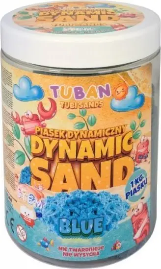 Rërë dinamike TUBAN Dynamic Sand, 1kg, blu