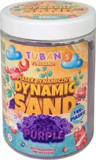 Rërë dinamike Tuban Dynamic Sand, 1kg, vjollcë