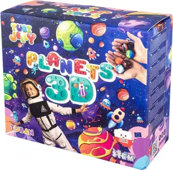 Set lodër kreativ TUBAN Tubi Jelly Planets, eksperimente me xhel, edukativ, shumëngjyrësh
