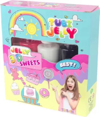 Set kreativ Tuban Tubi Jelly - 3 ngjyra