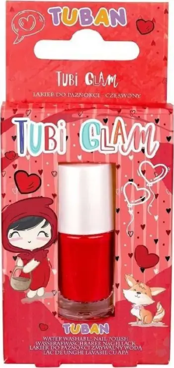 Llak i thonjve tuban Tubi Glam, i kuq mat