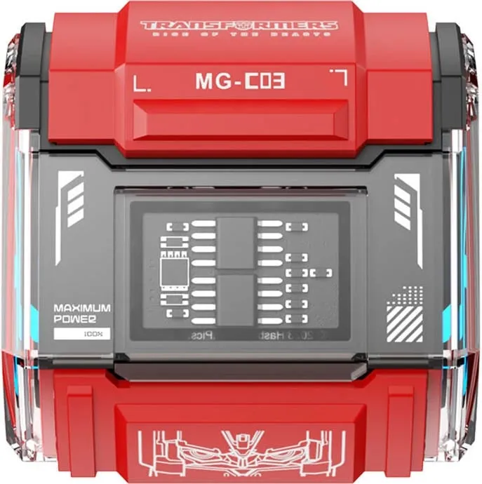 Kufje TWS Transformers MG-C03, Bluetooth 5.3, mikrofon, të kuqe - 2