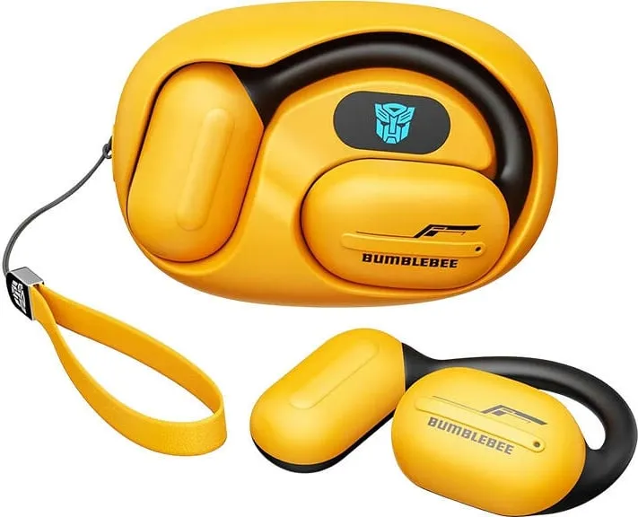 Kufje TWS Transformers TF-T20, open-ear, Bluetooth 5.4, IPX5, e verdhë - 1