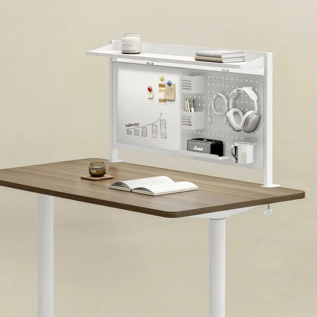 Ndarëse tavoline Ergo Office ER-301W, për zyra, gri - 5