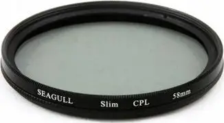 Filter polarizues Seagull CPL Slim, 49mm, për kamerë dhe kamkorder, i zi