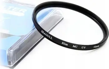 Filter UV Seagull MC Slim, 55mm, për kamera, i zi