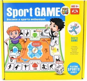 Loja tavoline Pro Kids Board Game Physical Exercises, ushtrime fizike, për fëmijë, shumëngjyrëshe