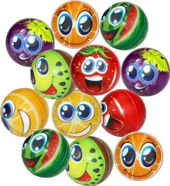 Top për fëmijë Pro Kids, 10cm, dizajn me fruta, shumëngjyrësh