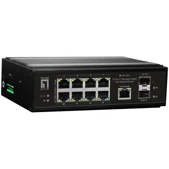 Switch industrial LevelOne IGP-1031, Gigabit Ethernet, PoE, i zi