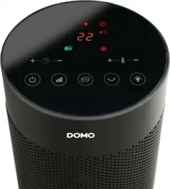 Ngrohëse kullë elektrike, Domo, DO7345H, efekt oxhak, me telekomandë, e zezë