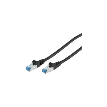 Kabëll Patchkabel Cat6A Rj45 Sftp Pimf 0, 25M, Zezë