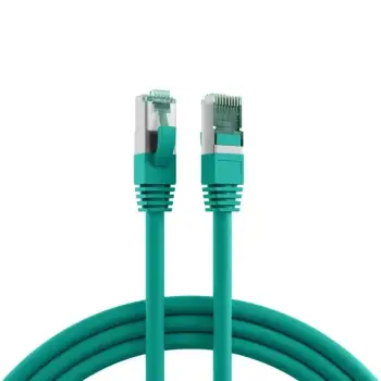 Kabëll Patchkabel Cat6A Rj45 Sftp Pimf 1M, Gjelbërt