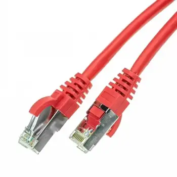 Kabëll Patchkabel Cat6A Rj45 Sftp Pimf 1M, Kuqe