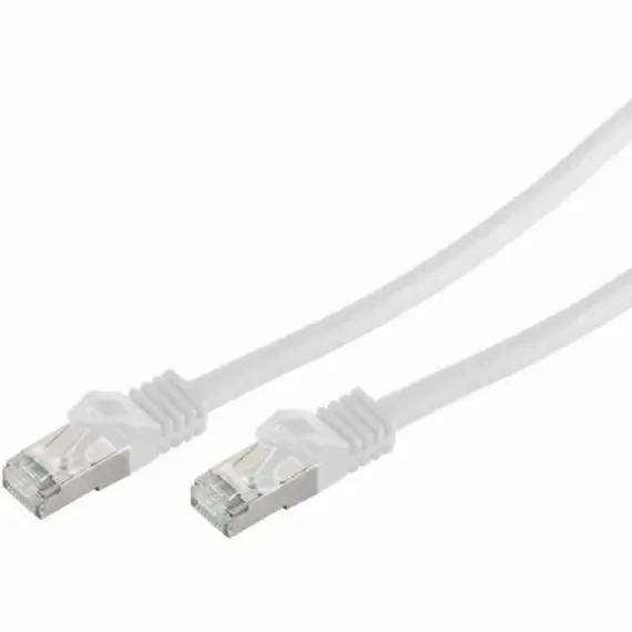 Kabëll Patchkabel Cat6A Rj45 Sftp Pimf 0, 5M, Bardhë - 1