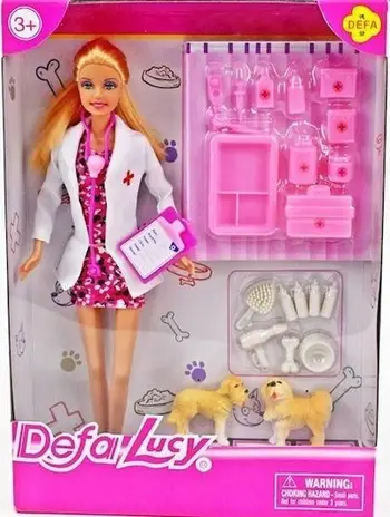 Kukull doktore Maksik Doctor, me aksesorë, 23cm, shumëngjyrëshe
