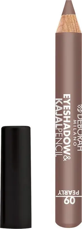 Laps sysh Deborah Kajal Eyeshadow 09 Pearly, 2 në 1, kafe me shkëlqim perlat