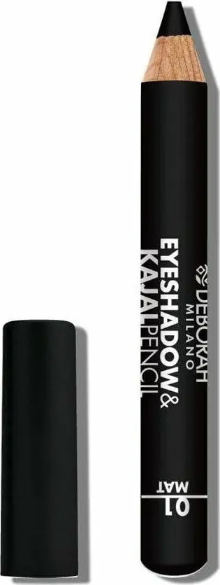 Laps sysh Deborah Milano Kajal 01 Matte, efekt mat, ngjyrë e zezë