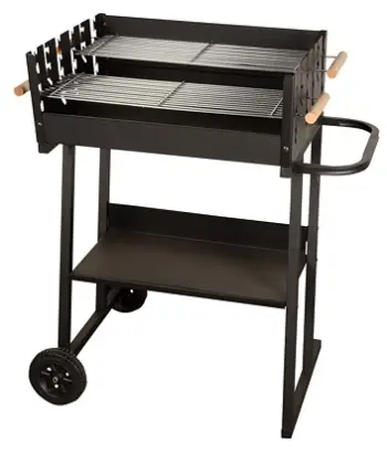 Skarë e kromuar me qymyr Mastergrill 60x45 cm (MG651)